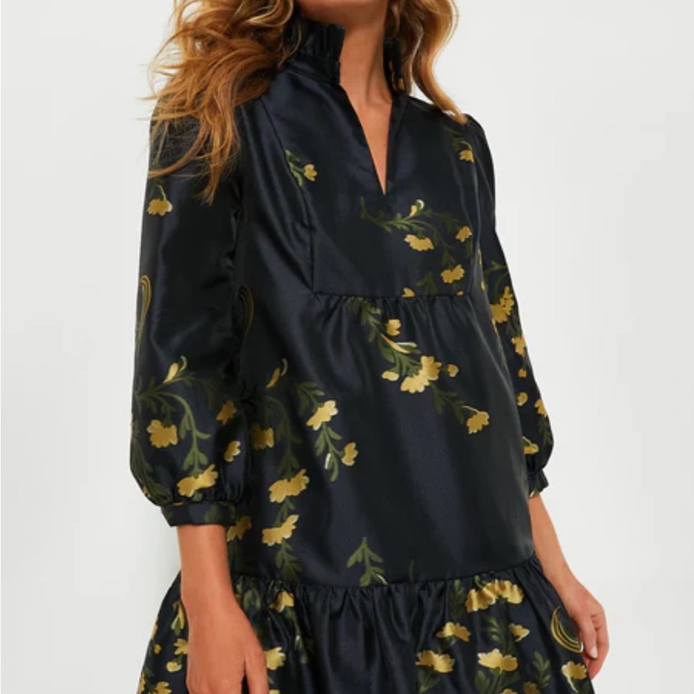 Tuckernuck Navy Jasmine Vine Palmerston Dress Sz L NWT